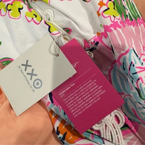 NWT LILLY PULITZER for Target womens size 14 Nosey Posey floral shift dress - Picture 7 of 8